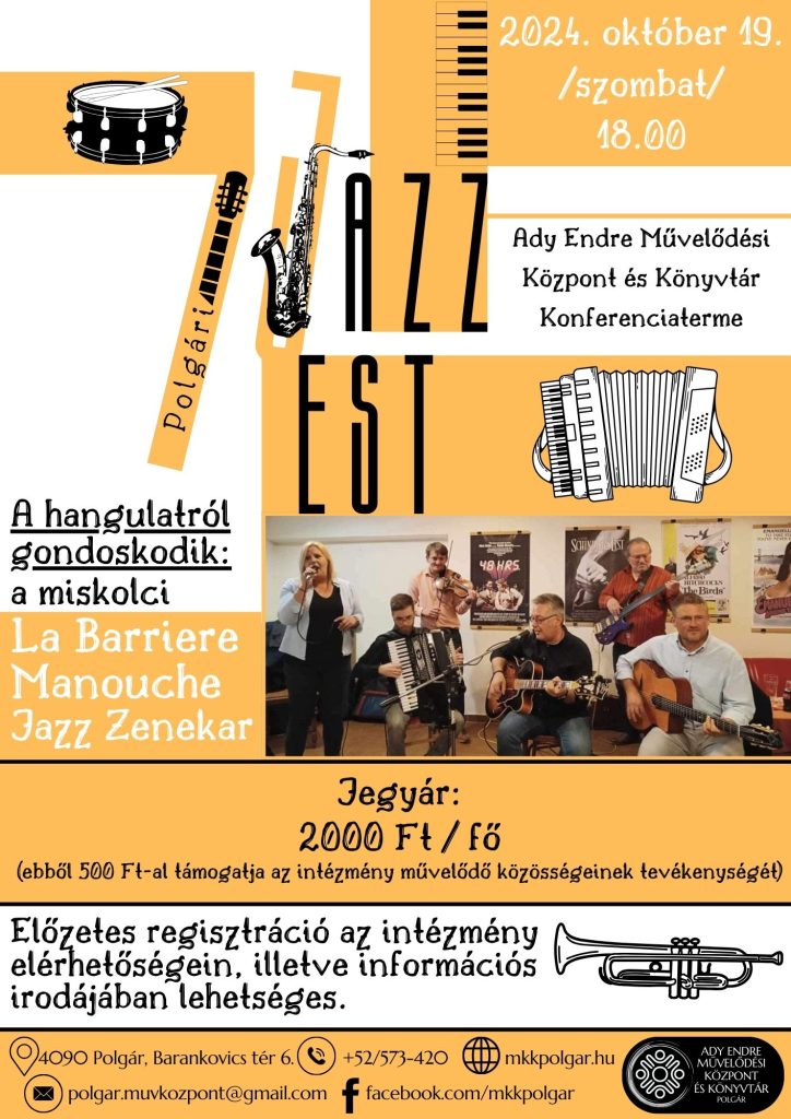 Polgári Jazz est a miskolci La Barriere Manouche Jazz zenekarral