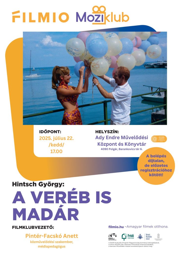 Polgári Filmio Filmklub - Hintsch György: A veréb is madár