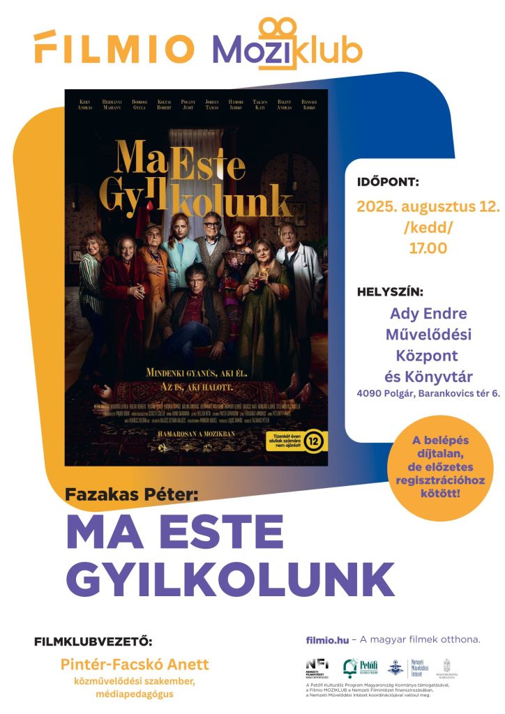 Polgári Filmioklub-Fazekas Péter: Ma este gyilkolunk
